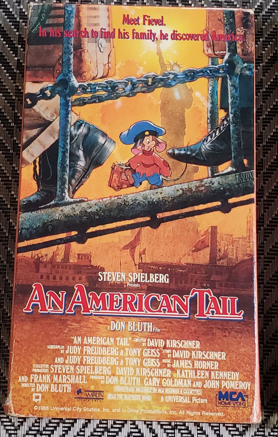 Movie Video Tape VHS Steven Spielberg's An American Tail