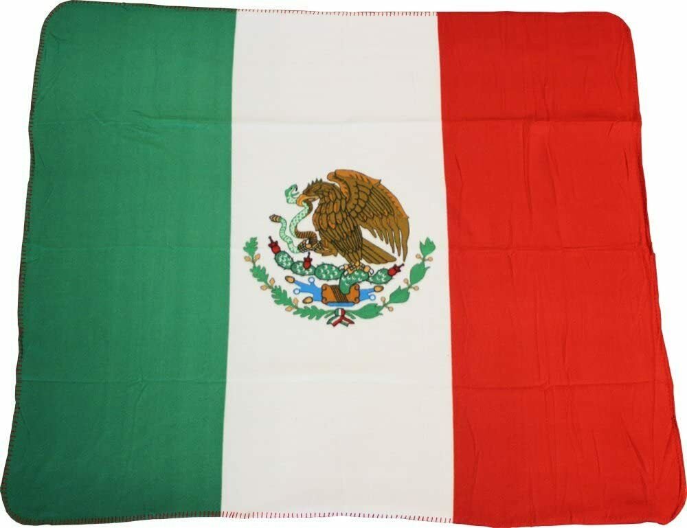 Mexico Mexican Flag Latino Deluxe Polar Micro Fleece 50