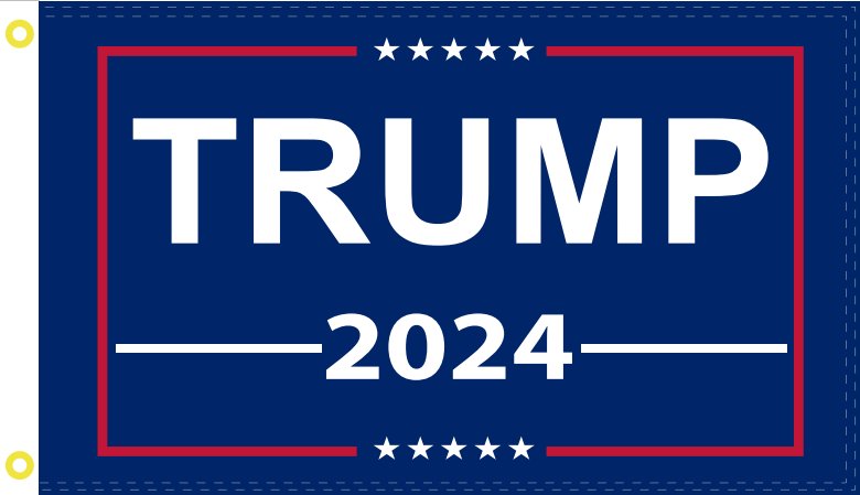 President Donald Trump 2024 DBL Sided Reelect USA 12