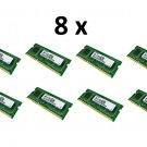 Pack of 8 X-Kingmax Ram DDR3L 1600MHz 2GB