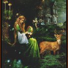 Woodland Music ~~ Cross Stitch Pattern - regular design size black & white chart