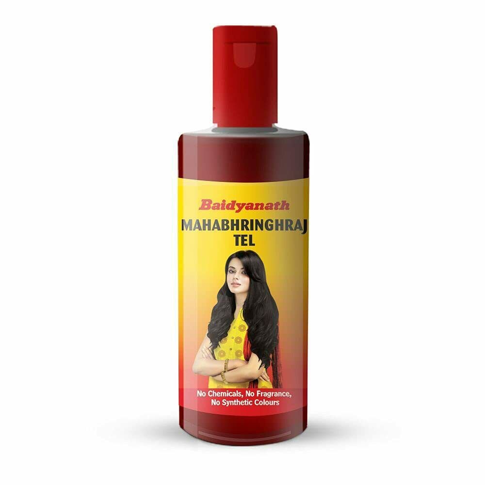 Baidyanath Mahabhringraj Tel Ayurvedic Hair Oil, (Pack of 1)