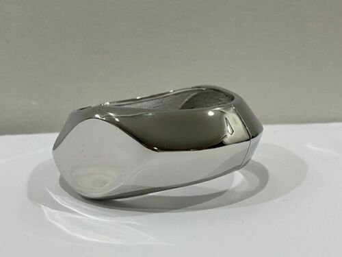 Rounded Boxed Ring Bangle Bracelet Silver NWT/Box