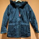 Yoki Outerwear Collection Women's Black Coat w/ Sherapa Lining Size L- NWT