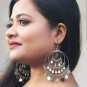 Indian jewelry, Afghani Jewelery, light weight Kashmiri chandbali , earrings