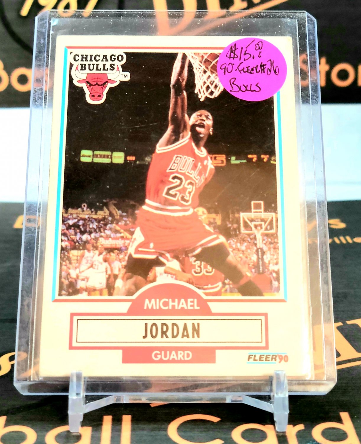 1990 Fleer Michael Jordan (2)-#26 Bulls