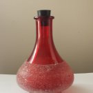 Red Frosted Red Vase New