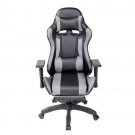 Computer Office Gaming Chair - Rotating Leather Lift Chair (Gray)