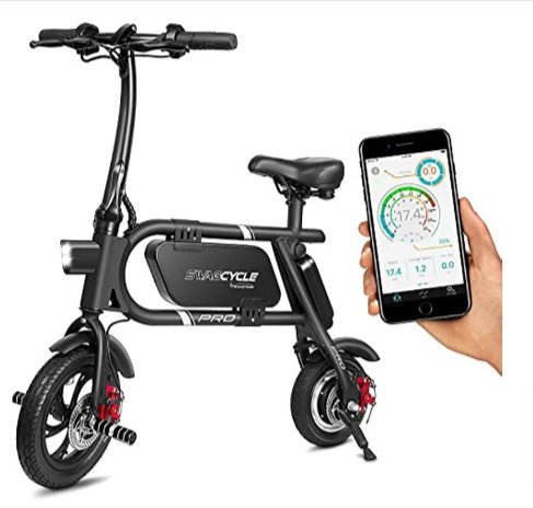 Swagtron Swagcycle Pro Electric Bike (USB port charger included)