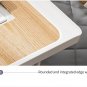 Adjustable Foldable Laptop Bed Desk – Wood Surface with Storage Slots & Drawers