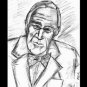 FDR Sketch Postcard 4.25"x6"