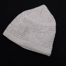 White Cotton Crochet Kufi Soft Beanie Knitted Muslim Prayer Skull Cap, light White Cotton Crochet Kufi Soft Beanie Knitted Muslim Prayer Skull Cap, light