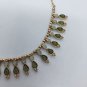 Vintage Charming Charlie gold tone Rhinestone Fancy Necklace