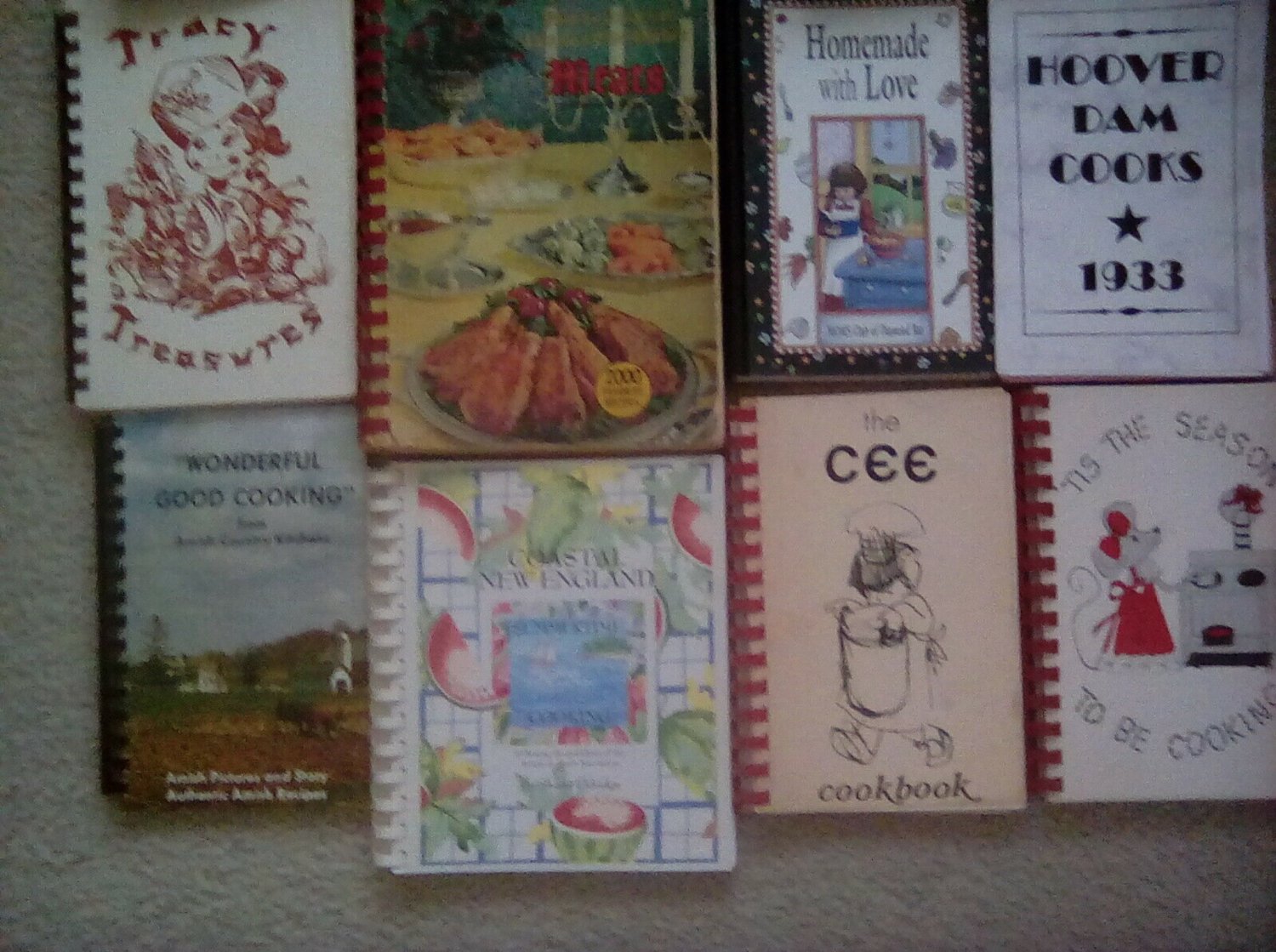 11 SPIRAL/RING BOUND COMMUNITY/CHURCH/CHARITY/SCHOOL/REGIONAL/OTHER COOKBOOKS