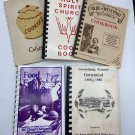 Lot of 5 Vintage Cookbooks: Cookies, Appetizers, Meats, Church Minnesota
