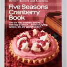 1971 FIVE SEASONS CRANBERRY BOOK 275 recipes SOUP DESSERT Better Homes & Gardens