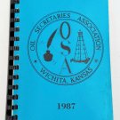 Oil Secretaries Association Cookbook Wichita Kansas 1987 Vintage Recipe Book