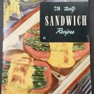 Culinary Arts Institute Cookbooks Vegetables Potatoes Sandwiches Recipes 1950s