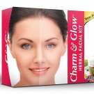 Charm and Glow Herbal Facial Kit - 5 Steps Facial (Pack of 12)