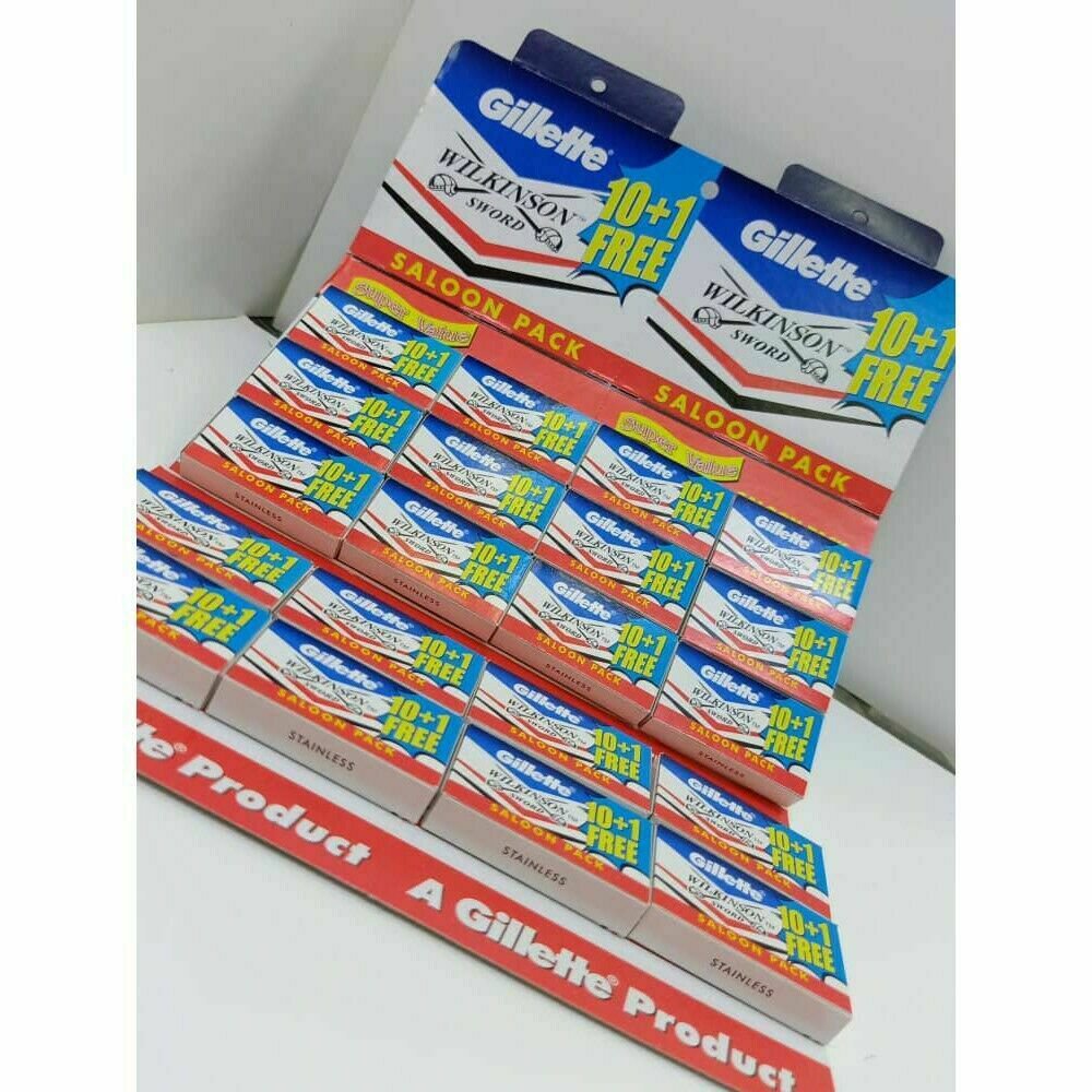 200 + 20 BLADES FREE GILLETTE WILKINSON SWORD RAZORBLADES FREE DELIVERY