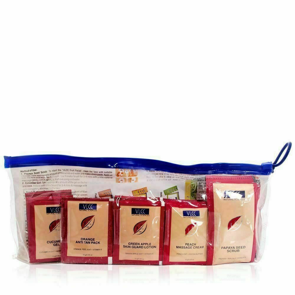 PACK OF 5 Fruit Facial Kit of every step in VLCC || FS