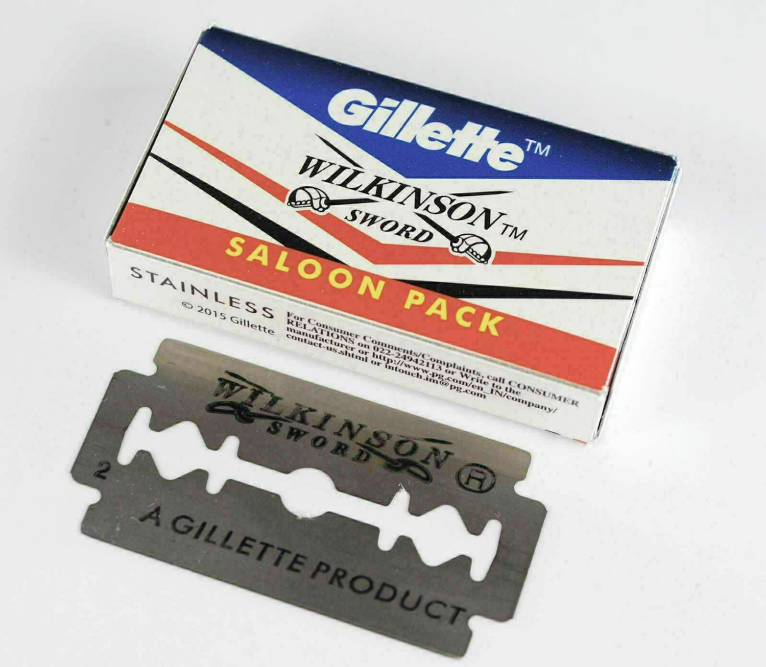 50 pcs GILLETTE WILKINSON SWORD Double Edge Safety Razor Blade Free Shipping