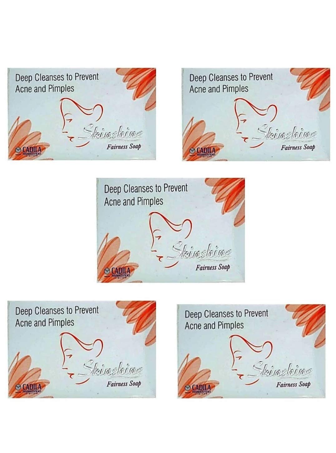Skinshine Fairness Soap, Pack of 5, 375 grams