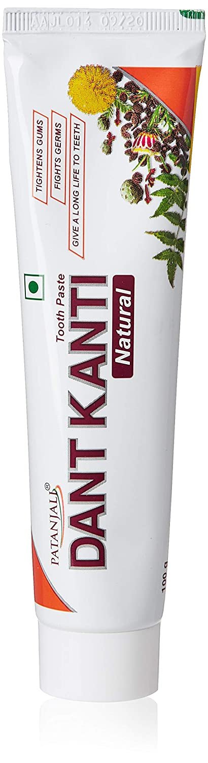 2 x Patanjali Dant Kanti Dental Cream - 100 g (Natural)