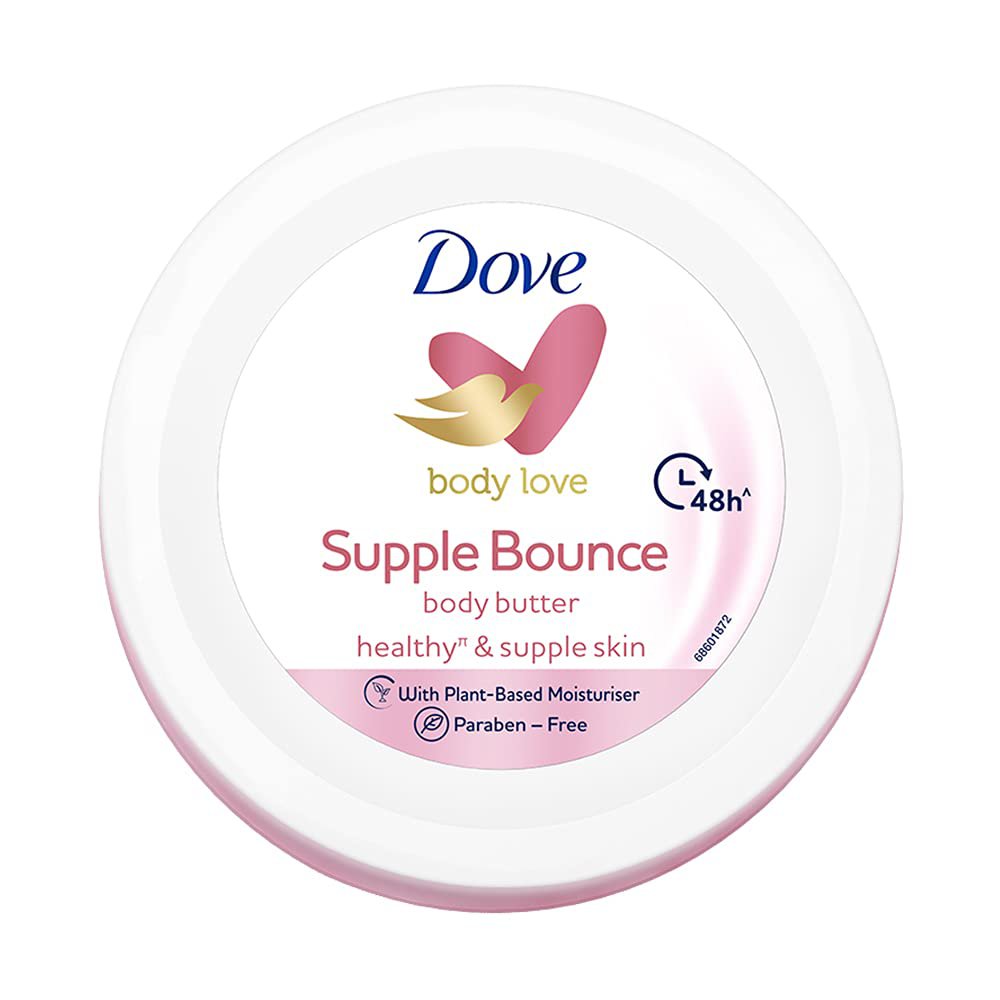 Dove Body Love Supple Bounce Body Butter Paraben Free, 48Hrs 245 gm