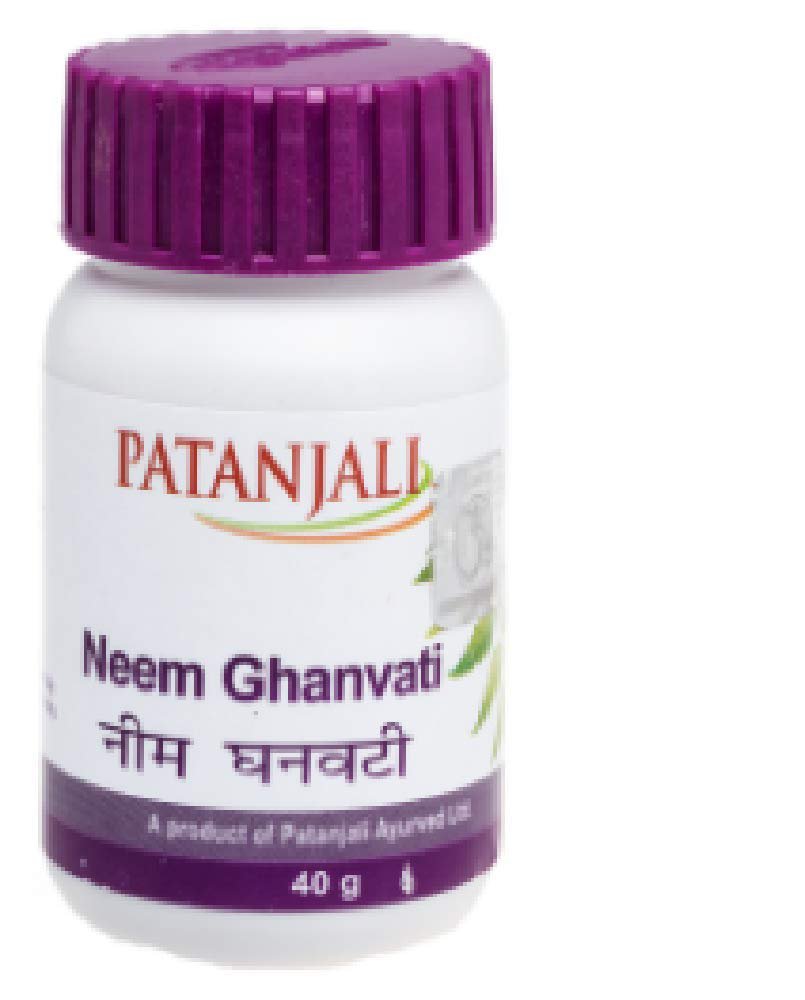 Patanjali Neem Ghan Vati 40 gm (Set of 3)
