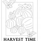 HARVEST TIME rug hooking pattern -- Woolly Mammoth Woolens
