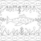 Adirondack rug hooking pattern -- Woolly Mammoth Woolens