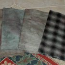 SMOKEY AQUA overdye wool for rug hooking -- Woolly Mammoth Woolens