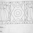 HOMESPUN rug hooking pattern -- Woolly Mammoth Woolens