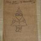 POINTY SANTA rug hooking pattern -- Woolly Mammoth Woolens