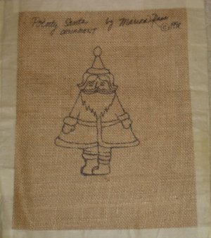 POINTY SANTA rug hooking pattern -- Woolly Mammoth Woolens