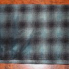TURQUOISE BLUE PLAID overdye wool for rug hooking and penny rugs -- Woolly Mammoth Woolens