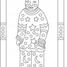 MERRY JESTER paper rug hooking pattern -- Woolly Mammoth Woolens
