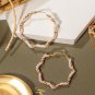 Pearl dangle drop earrings vintage round big earrings for females