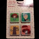 Pura And Timber Wolf Stationery School Supplies Pencil Erasers Pack Of 4