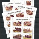 Wholesale 10X Audubon Animal Paintings MNH Minisheets Abkhazia