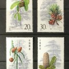 Wholesale 8X Pine Trees MNH Set of 4 Stamps 1992 China PRC #2382-5