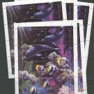 Wholesale 10X Dolphins Fish Coral MNH Minisheets Batum Marine Life