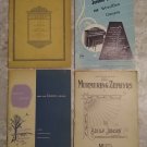 VINTAGE SHEET MUSIC Lot of 4 Books Hammond Organ FREE SHIPPING 1905