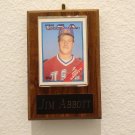 JIM ABBOTT 1988 Topps ROOKIE Card #1T in a Wood Plaque FREE SHIPPING Team USA California Angels RC