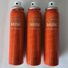 Jovan Musk for Women 2.5 oz Cologne Body Spray, No Caps, Made In USA  (3 Pack)