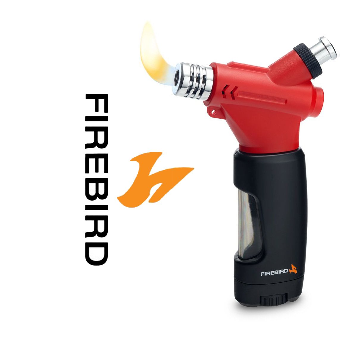 Firebird Hookah Soft Flame Pipe Lighter Red Butane Refillable By Colibri