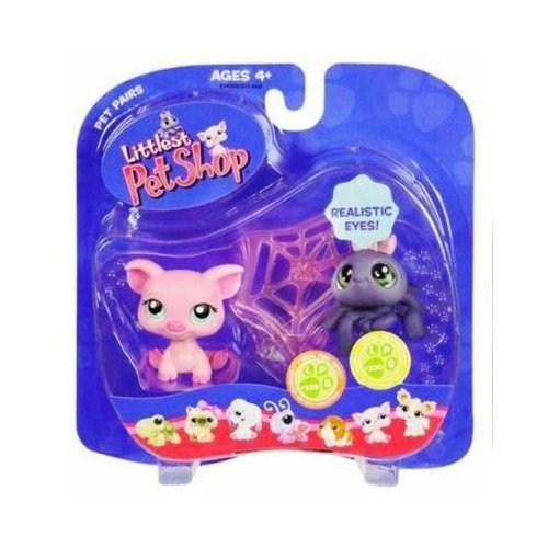 New Littlest Pet Shop Spider And Pig With Web 329 330