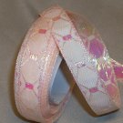 5 yds IRIDESCENT DEVI CORSAGE RIBBON 5/8" Pale Peach