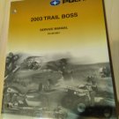 2003 Polaris Trail Boss Service Manual P/N 9918061 with CD 2003 Polaris Trail Boss Service Manual P/N 9918061 with CD